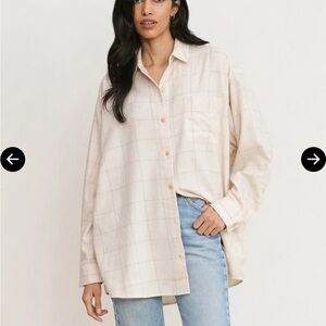 Jenni Kayne Dakota Oversized Flannel Shirt